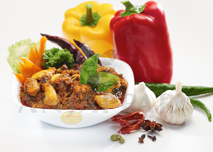 Authentic Chettinad Chicken Recipe at Anjappar Singapore